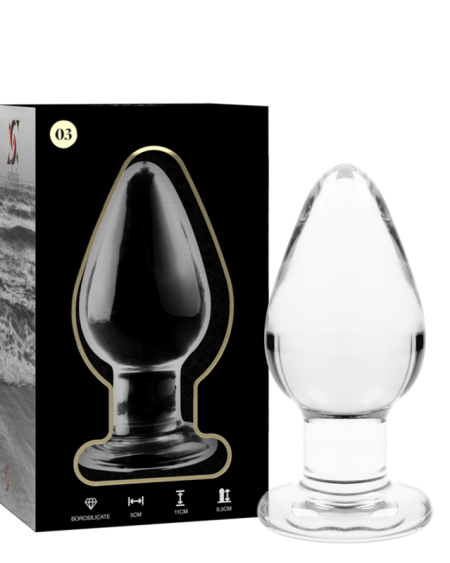 NEBULA SERIES BY IBIZA - MODELO 3 PLUG CRISTAL TRANSPARENTE 11 CM -O- 5 CM