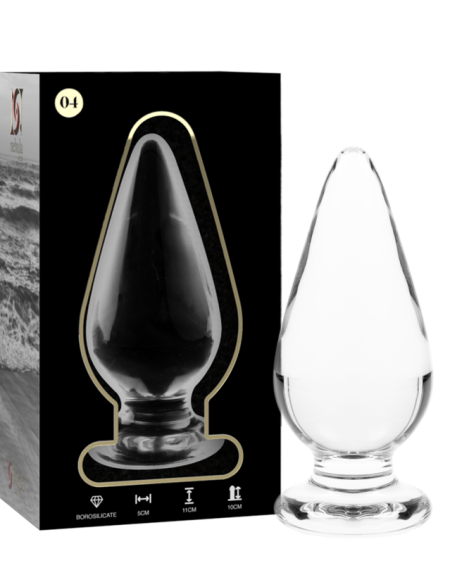 NEBULA SERIES BY IBIZA - MODELO 4 PLUG CRISTAL TRANSPARENTE 11 CM -O- 5 CM