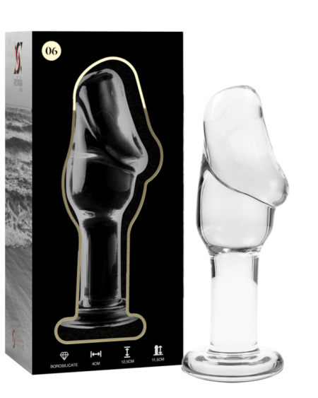 NEBULA SERIES BY IBIZA - MODELO 6 PLUG CRISTAL TRANSPARENTE 12.5 CM -O- 4 CM
