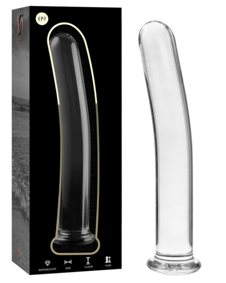 NEBULA SERIES BY IBIZA - MODELO 9 DILDO CRISTAL TRANSPARENTE 15.5 CM -O- 2.5 CM