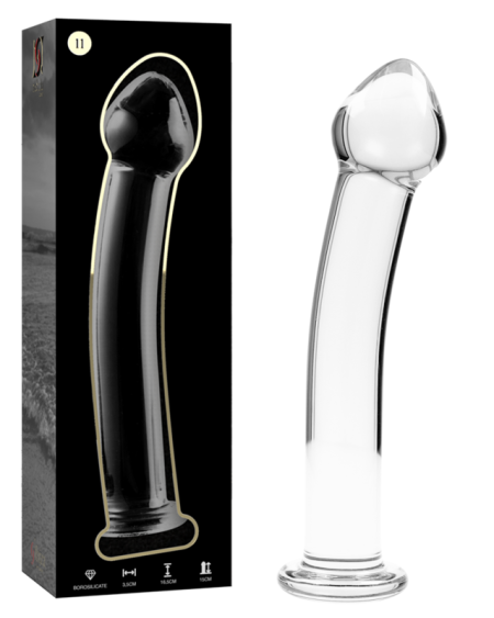 NEBULA SERIES BY IBIZA - MODELO 11 DILDO CRISTAL TRANSPARENTE 16 CM -O- 3 CM