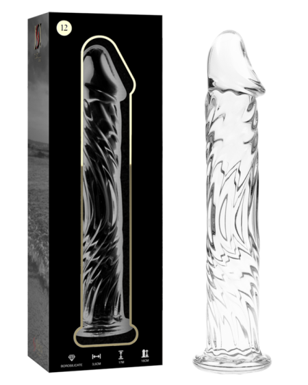 NEBULA SERIES BY IBIZA - MODELO 12 DILDO CRISTAL TRANSPARENTE 17 CM -O- 3.5 CM