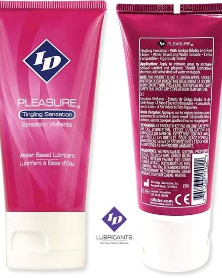 ID PLEASURE - LUBRIFIANT  BASE DEAU TINGING SENSATION TRAVEL TUBE 60 ML