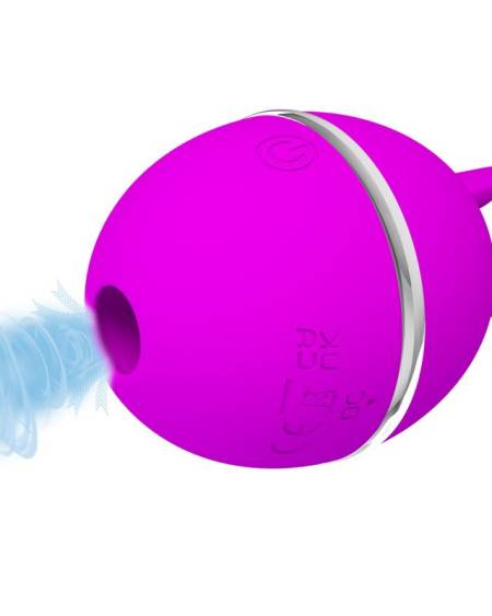PRETTY LOVE - VIBRATEUR ROND EN SILICONE GEMINI BALL VIOLET