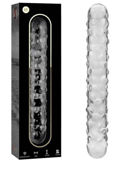 NEBULA SERIES BY IBIZA - MODELO 15 DILDO CRISTAL TRANSPARENTE 18.5 CM -O- 3 CM