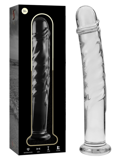 NEBULA SERIES BY IBIZA - MODELO 16 DILDO CRISTAL TRANSPARENTE 18.5 CM -O- 3 CM