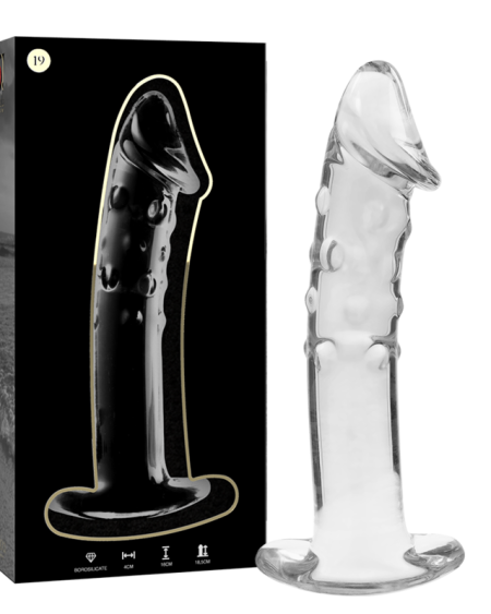 NEBULA SERIES BY IBIZA - MODELO 19 DILDO CRISTAL TRANSPARENTE 18.5 CM -O- 4 CM
