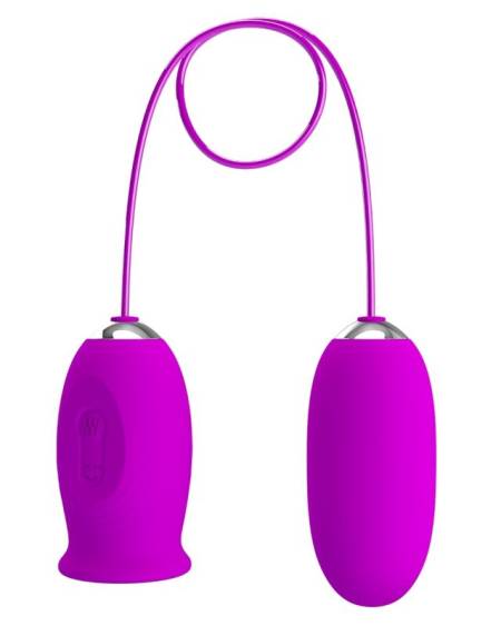 PRETTY LOVE - VIBRATEUR RECHARGEABLE DAISY DUAL EGG VIOLET