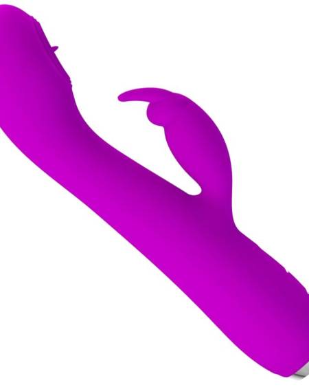 PRETTY LOVE - VIBRATEUR RECHARGEABLE RACHEL AVEC ONDES STIMULANTES VIOLET