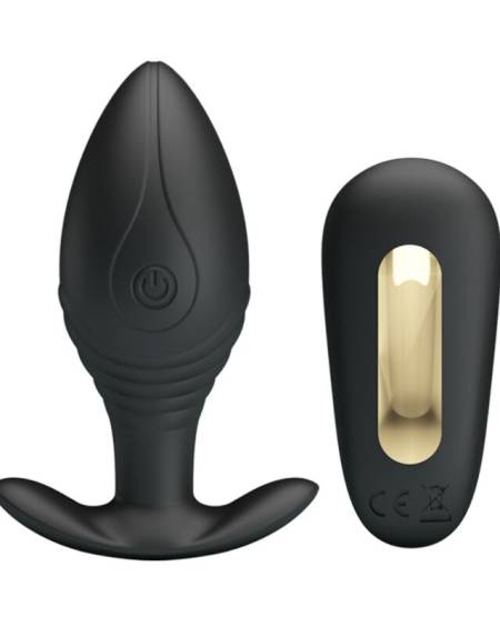 PRETTY LOVE - VIBRATEUR RECHARGEABLE REGINA ANAL PLUG NOIR