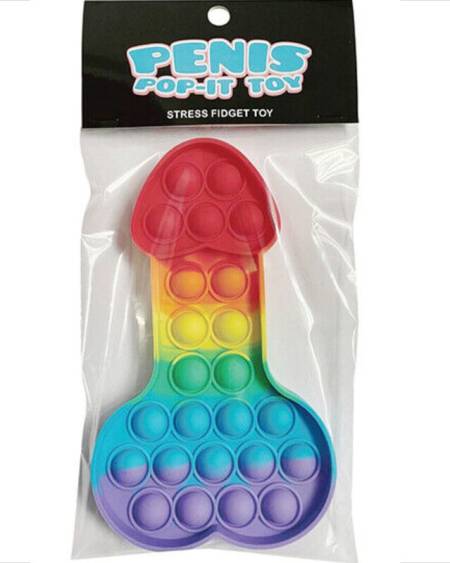 KHEPER GAMES - JOUET ANTI-STRESS POP-IT PENIS MULTICOLORE