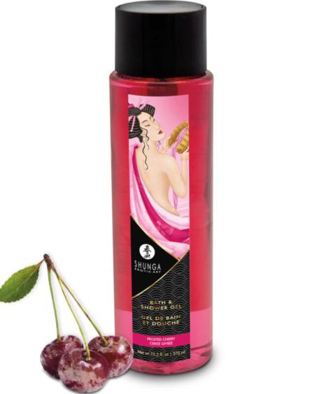 SHUNGA - GEL BAIN  DOUCHE CERISE GIVRÉE 370 ML