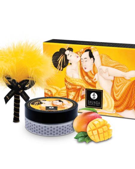 SHUNGA - KIT DE POUDRE DE MASSAGE COMESTIBLE MANGUE