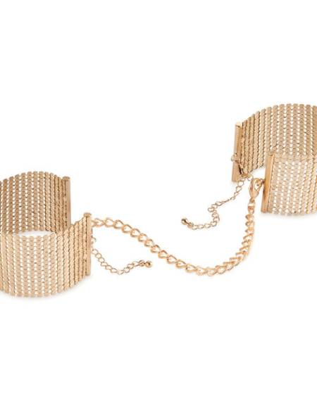 BIJOUX - DÉSIR MÉTALLIQUE MENOTTES MAILLE MÉTAL DORÉ