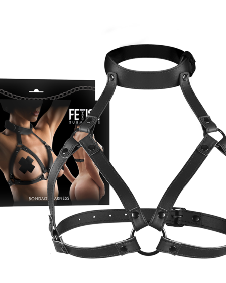 FETISH SUBMISSIVE BONDAGE - HARNAIS POITRINE RÉGLABLE