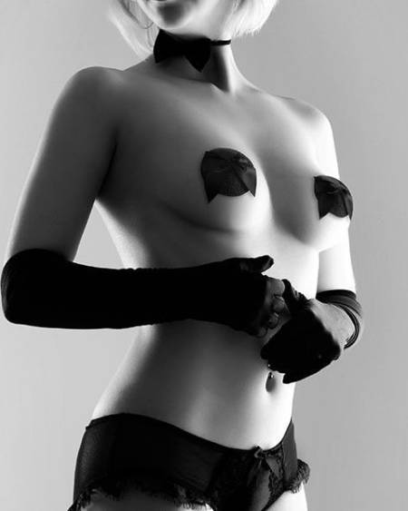 BIJOUX - CACHE-MALIN BURLESQUE BRILLANT AVEC NUD