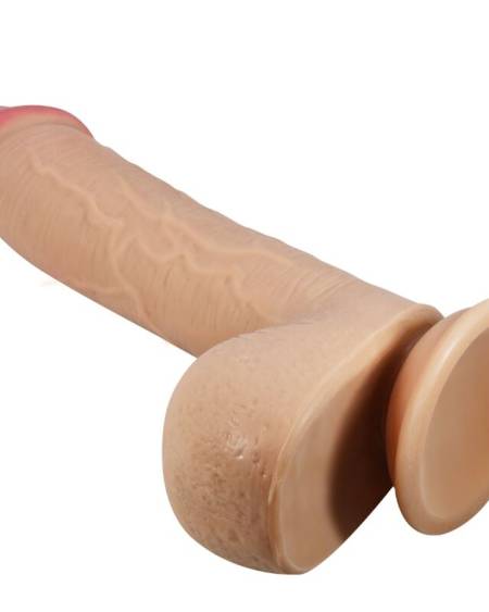 PRETTY LOVE - SÉRIE SLIDING SKIN GODE RÉALISTE AVEC VENTOUSE SLIDING SKIN FLESH 23,4 CM