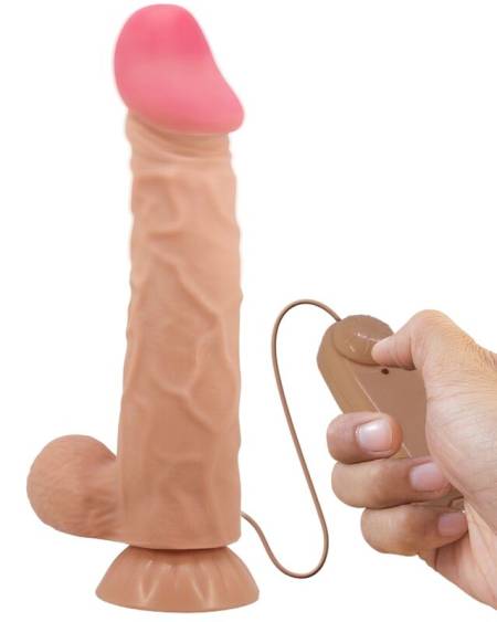 PRETTY LOVE - SÉRIE SLIDING SKIN GODE RÉALISTE AVEC VENTOUSE SLIDING SKIN TÉLÉCOMMANDE FLESH 24 CM