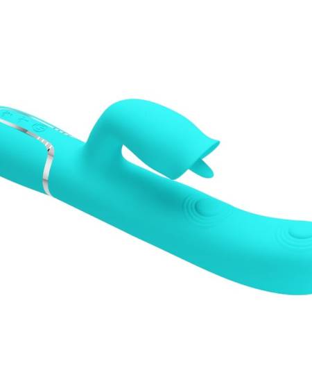 PRETTY LOVE - VIBRATEUR LAPIN À LÉCHER VERT AQUA