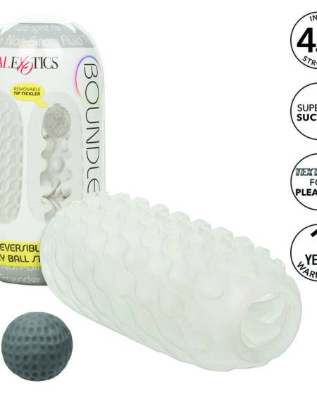 CALEXOTICS - BOUNDLESS RÉVERSIBLE SQUISHY BALL STROKE JAUNE