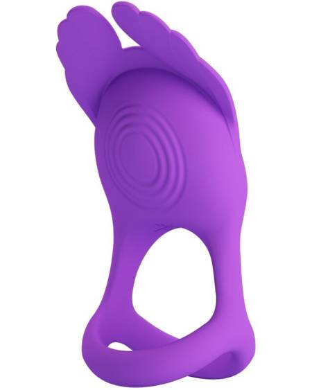 PRETTY LOVE - SILAS ANNEAU PÉNIS VIBRANT 7 VIBRATIONS SILICONE VIOLET