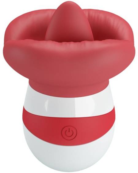 PRETTY LOVE - MINA STIMULATEUR DE LANGUE ROUGE CLAIR