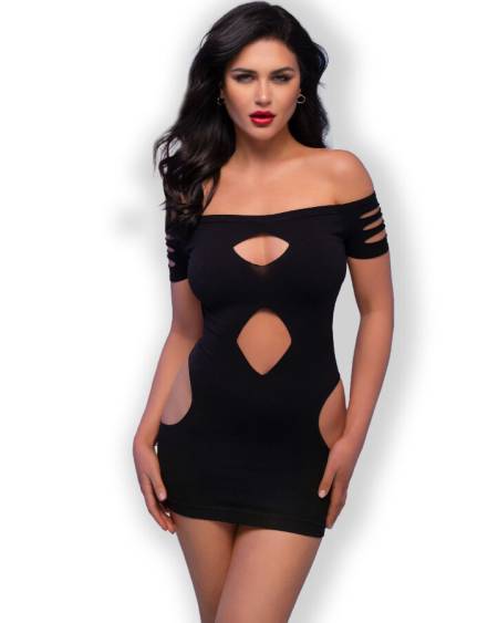 CHILIROSE - CR 4671 VESTIDO NEGRO S/M