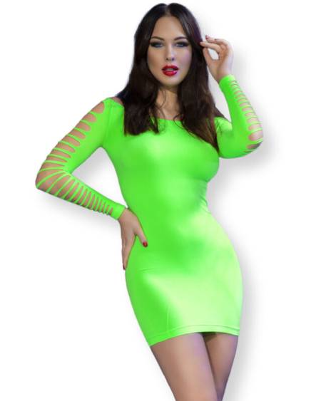 CHILIROSE - ROBE CR 4617 VERTE S/M