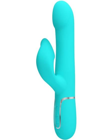 PRETTY LOVE - PERLES VIBRATEUR LAPIN VERT AQUA
