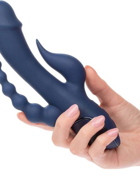 CALEXOTICS - VIBRATEUR TRIPLE ORGASME BLEU