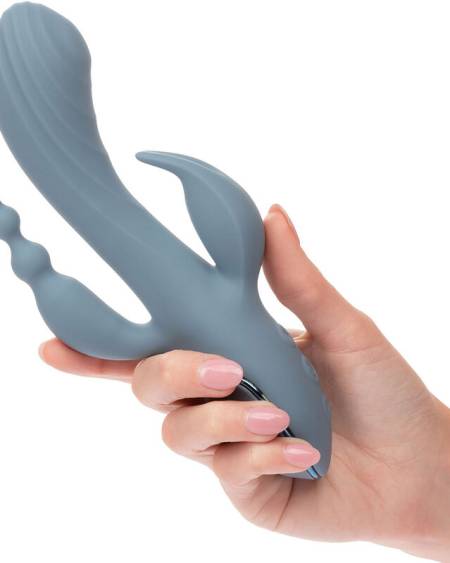 CALEXOTICS - VIBRATEUR TRIPLE ECSTASY GRIS