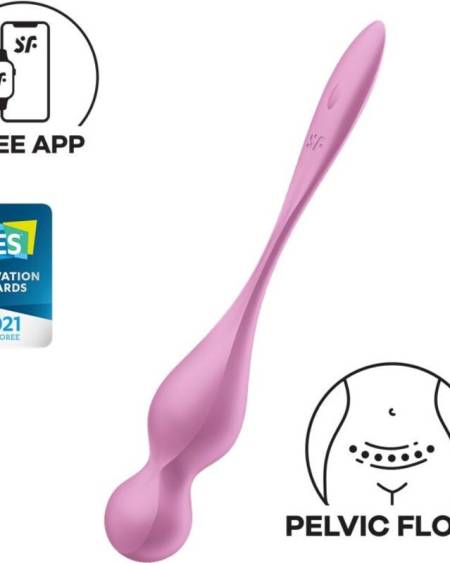 SATISFYER - BALLES VIBRANTES DE KEGEL LOVE BIRDS ROSE