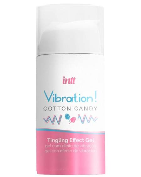 INTT - GEL VIBRATEUR LIQUIDE DE BARBE À PAPA PUISSANT STIMULANT INTIME 15 ML