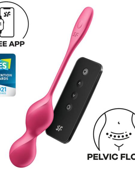 SATISFYER - LOVE BIRDS 2 BALLES VIBRANTES DE KEGEL + APPLICATION GRATUITE