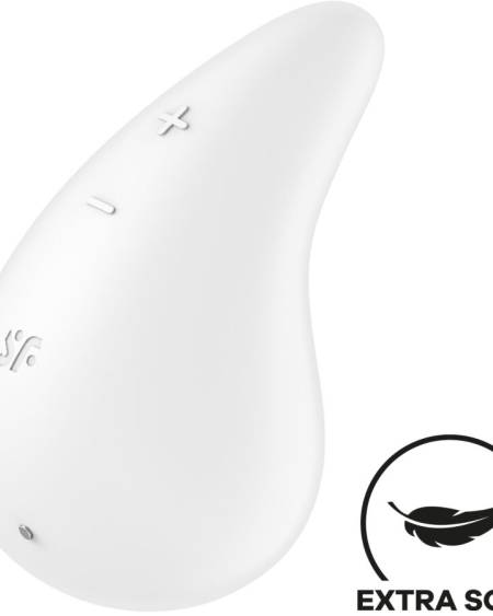 SATISFYER - DEW DROP VIBRADOR LAY-ON BLANCO