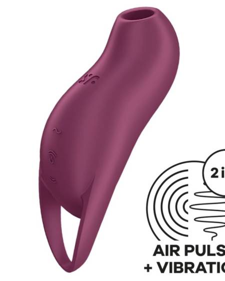 SATISFYER - POCKET PRO 1 STIMULATEUR DE CLITORIS GRENAT