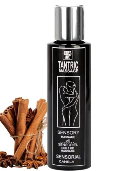 EROS-ART - HUILE DE MASSAGE TANTRIQUE NATURELLE ET CANNELLE APHRODISIAQUE 100 ML