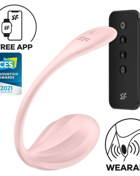 SATISFYER - RIBBED PETAL STIMULATEUR À DISTANCE G POINT ROSE APPLICATION GRATUITE