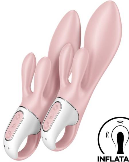 SATISFYER - AIR PUMP BUNNY 3 VIBRATEUR GONFLABLE LAPIN ROSE