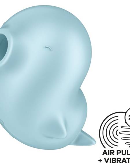 SATISFYER - SASSY SEAL STIMULATEUR ET VIBRATEUR BLEU
