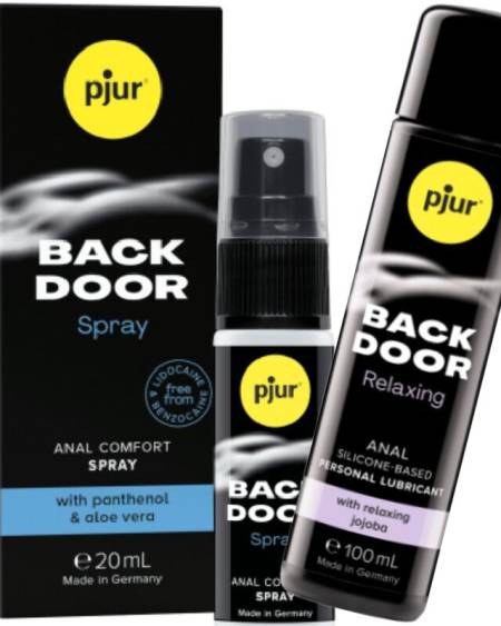PJUR - BACK DOOR ENSEMBLE DE LUBRIFIANT ANAL ET SPRAY