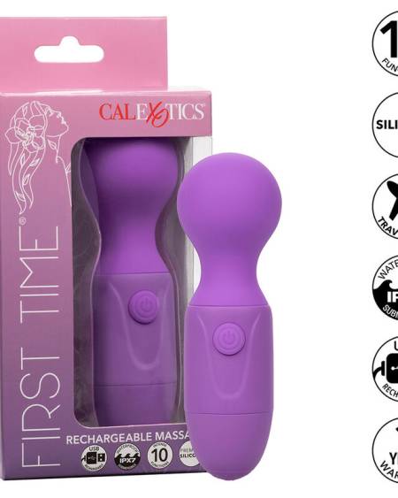 CALEXOTICS - FIRST TIME MASSEUR RECHARGEABLE 10 VIBRATIONS VIOLET