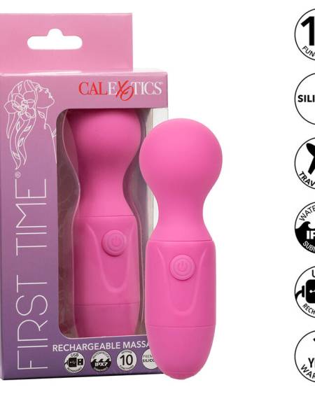 CALEXOTICS - FIRST TIME MASSEUR RECHARGEABLE 10 VIBRATIONS ROSE