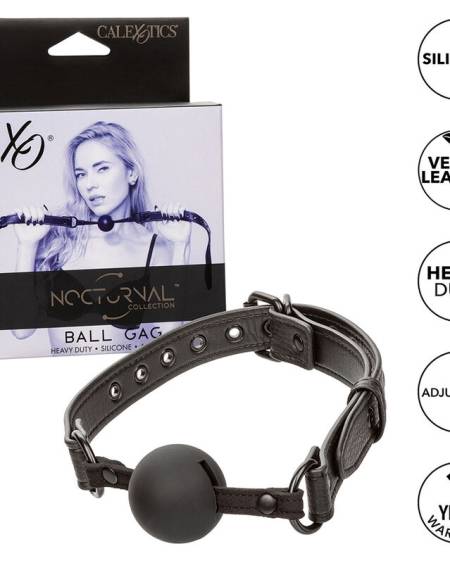 CALEXOTICS - NOCTURNAL BÂILLON À BOULE EN SILICONE NOIR