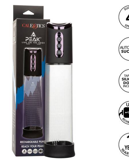 CALEXOTICS - POMPE À ONDE STIMULANTE PEAK 4 VITESSES NOIRE