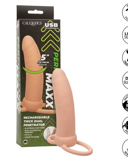 CALEXOTICS - MAXX THICK DOUBLE PÉNÉTRATEUR 10 VIBRATIONS CHAIR
