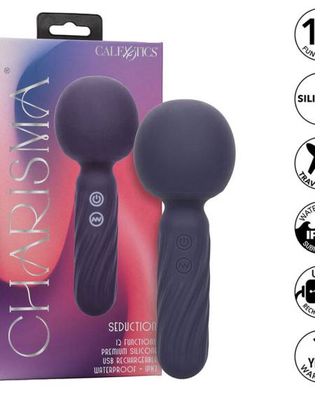 CALEXOTICS - CHARISMA SEDUCTION MASSEUR 12 FONCTIONS 17,75 CM X 6,25 CM VIOLET