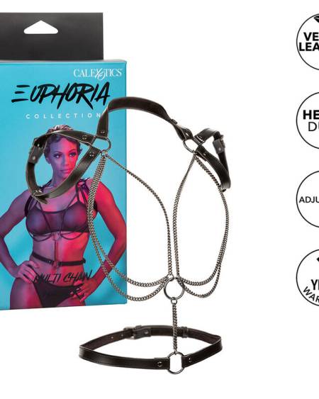 CALEXOTICS - EUPHORIA HARNAIS LICOL MULTICHAÎNES PREMIUM