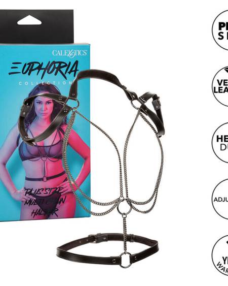 CALEXOTICS - EUPHORIA HARNAIS LICOL MULTICHAÎNES PREMIUM GRANDE TAILLE