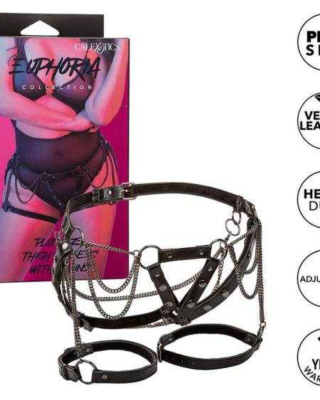 CALEXOTICS - EUPHORIA HARNAIS DE CUISSE MULTICHAÎNES PREMIUM GRANDE TAILLE